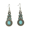 2016 Elegant Retro Turquoise Dangel Hook Earrings & Necklace Jewelry Sets  Z