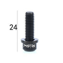 Risk 4Pcs Mtb Bike Screws Titanium Alloy Titanium Stem Bolts With Grooved W