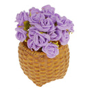 100 xMini Artificial Roses Flowers Bouquet Wedding Home Romatic Decor Purple