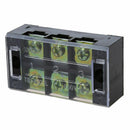 600V 45A Double Row 3 Position Screw Barrier Terminal Block