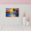 DIY Full Round Diamond Painting Seaside Lighthouse Cross Stitch Needlework