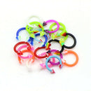20Pcs/Set Curved Barbell Acrylic Nose Rings Hoop Jewelry Cartilage Piercing OZ