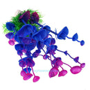 Artificial Plastic Water Plants Grass Fish Tank Aquarium Ornament Decor Purple