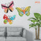 3pcs Iron Butterfly Home Decor Sculpture Bedroom Indoor Outdoor Wall Art Office