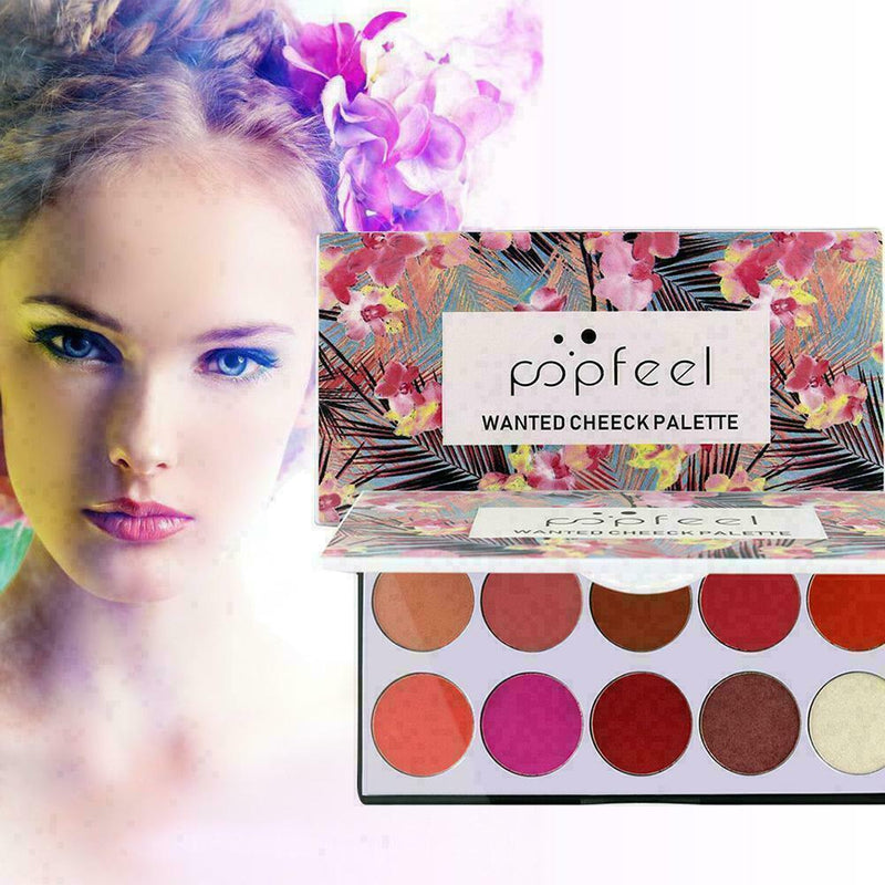 POPFEEL10 Farben Matte Blush Palette V2H2 U5P2