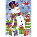 DIY Full Diamond Picture 5D Drill Smile Snowman Round Painting Kit (B3588)