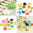 12Pcs Baby lovely Fridge Magnet Wooden Cartoon Animal Kids Educational Toys CRM