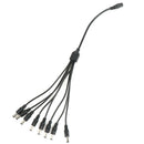 8 Channel Power Cable Splitter Adapter For CCTV Secuirty Camera DC 1 to 8 M Hn