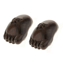 2 Pieces Wooden Craft Blessing Accessories Indoor Home Desktop Ornament Foot
