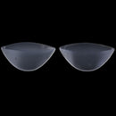 1pair Clear Silicone Gel Arch Foot Wedge Pads Pain Relief Flat Feet Insoles  BX