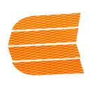 4 Pieces EVA Dog Traction Pad Customizable Deck Grip Mat for   Surf Orange