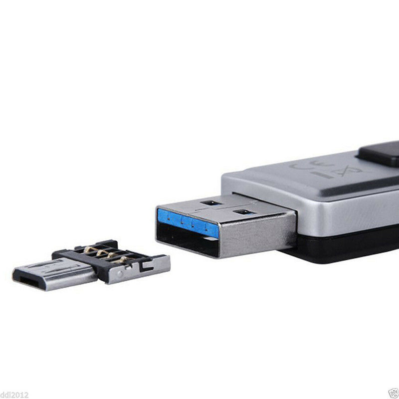 Mini USB 2.0 Stick Card Micro Power USB OTG Converter Adapter Cellphone TO US
