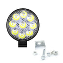 1PC 27W Round Flood Work Light Bar Fog Driving Lamp Truck Tractor SUV ATV OZ