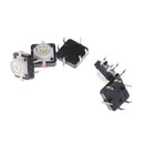 5pcs 12*12*7.3 White Tactile Push Button Switch Momentary Tact LED RNT LJ