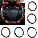 2019 PU Leather Car Wheel Cover Soft Anti-slip Sport Steering Auto Covers W K4S1