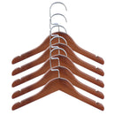 5 Pieces Wooden Hangers Coat Suit Garment Clothes Wardrobe Wood Hangers Kids