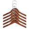 5 Pieces Wooden Hangers Coat Suit Garment Clothes Wardrobe Wood Hangers Kids