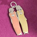 Necklace Best Friends Pendant Necklace Two Sisters