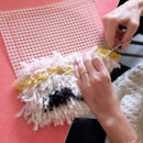 Crochet Carpet Rug Wooden Handle DIY Handmade Embroidery Craft Latch Hooking Kit