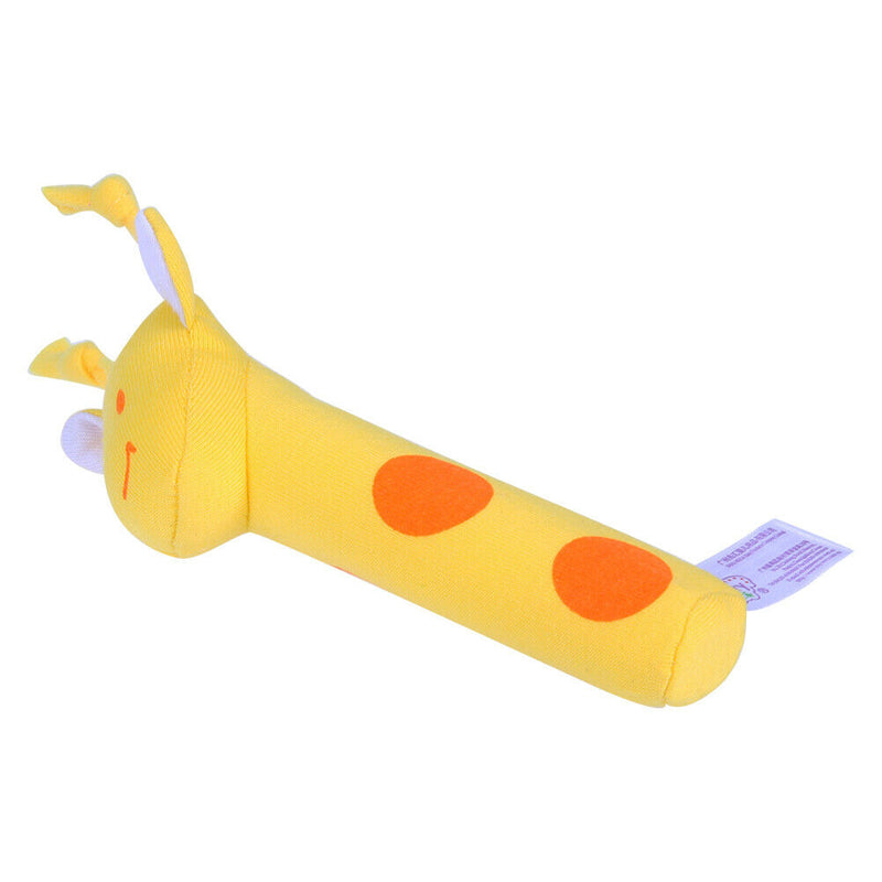 Developmental Animal Soft Stuffed Infant Baby Plush Toys Rattles Giraffe