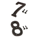 7 &8 Heavy Duty Wrought Iron House Address Number Digits for Door Sign