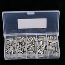 250pcs Fishing Single Barrel Crimp Sleeves Fishing Tackle Rigs For Wire
