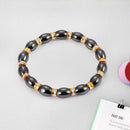 Unisex Magnetic Bracelet Beads Hematite Stone for Therapy Health Care Hemat T4O8