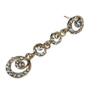 Bridal Circle Studs Dangle Earrings Jewelry-Golden H2Y6