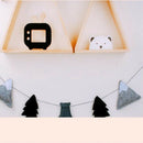 2Pcs Nordic Style Hanging Wooden House Shelf Wall Mounted Creative Home Dec