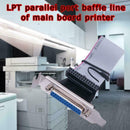 LPT1 Parallel Port Printer I/O Adapter DB25 to IDC Header Plate Slot 26Pin S3N9