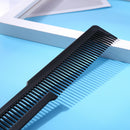 Hairdressing Carbon Anti-static Comb Wide Tooth Hair Clipper Comb (Black) A