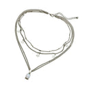 Star Opal Pendant Women Necklace Multi-layer Sweater Choker Jewelry Gifts
