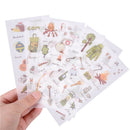 6x Camping Outfit Adhesive Stickers Scrapbooking DIY Decoration Diary StickersJR
