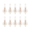10 Pieces Clear Motorcycle Inline Gas Fuel Filter for 1/4'' 6mm Line Hose