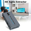E12 4K HDMI 1.4 Splitter 1 In 2 Out with SPDIF + 3.5mm Audio Extractor  A