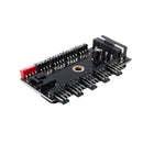 SATA Fan Hub 4pin PWM Hub PC Fan Large 4P Power Supply Splitter Adapter W6J7