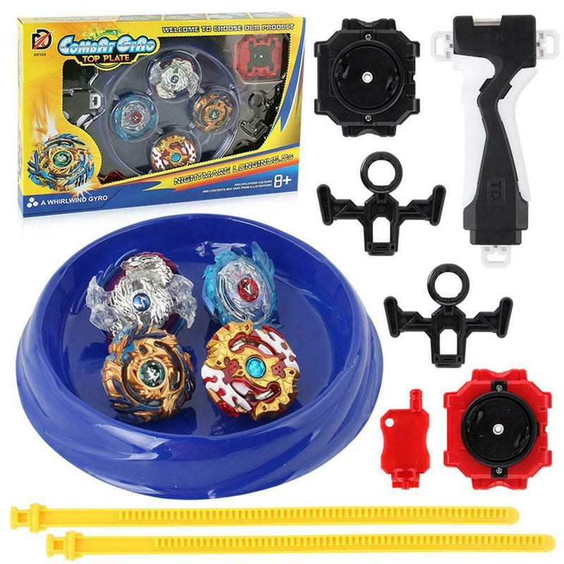 Metal Alloy Burst Gyro Fighting Gyroscope Launcher Spinning Toys A