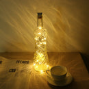 1m 10LED Solar Wine Bottle String Light Wedding Cork Garland Fairy Lamp