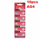 Lots 10Pcs 1.55V SR626SW 377 V377 177 L626 AG4 SR66 Button Coin Cell Battery N7