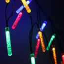 Outdoor Solar LED Lamps 3.5M 20 LED Ice Piton Lamp luces Colorful