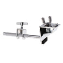 Durable Metal Bass Drum Hoop Mounted Cowbell Holder Clamp for Drummer Drum