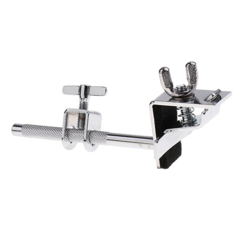 Durable Metal Bass Drum Hoop Mounted Cowbell Holder Clamp for Drummer Drum