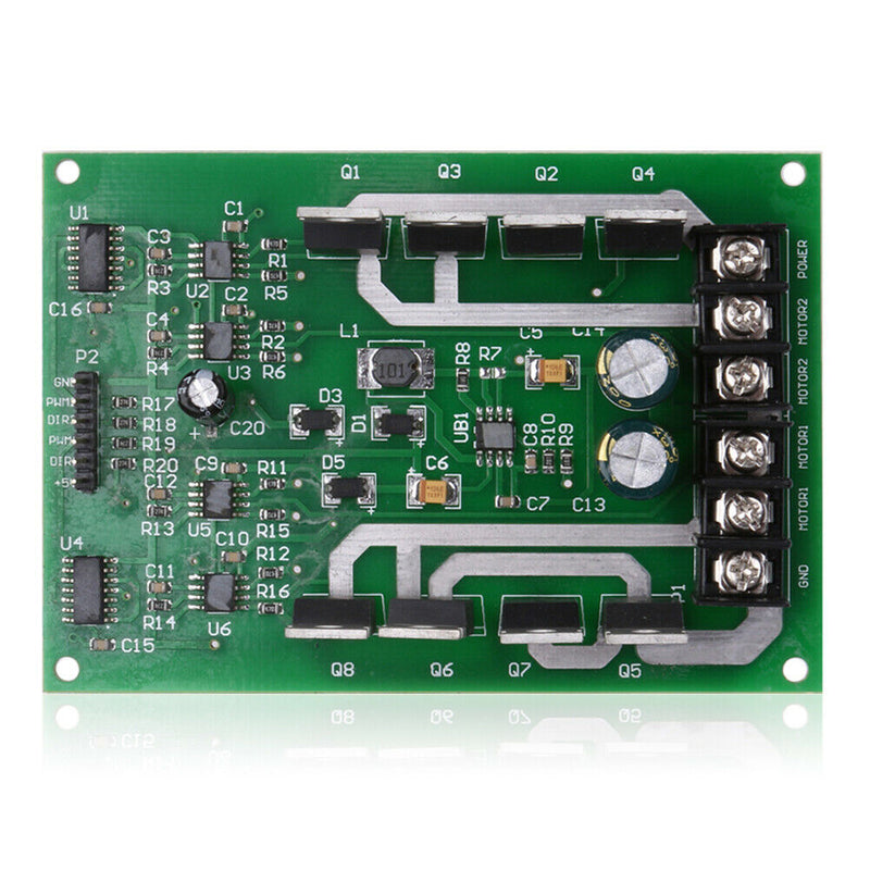 Dual Motor Driver Module Board H-bridge DC MOSFET IRF3205 3-36V 10A Peak30A