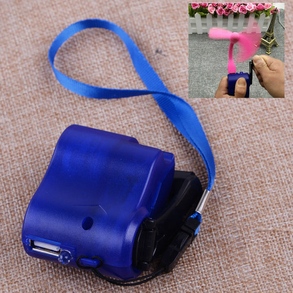 Portable Emergency SOS USB Hand Crank Phone Charger Power Generator Outdoor Tool