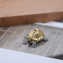 1holes alloy tortoise incense burner holder censer plate for sticks & cones M&O