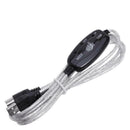 USB to MIDI Cable Converter for Music Keybodard Adapter Cord