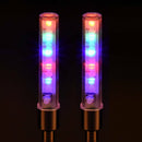 2x Red/Blue Flash LED Light Lamp Bike Car Tire Tyre Wheel Rim Valve Sealing Caps