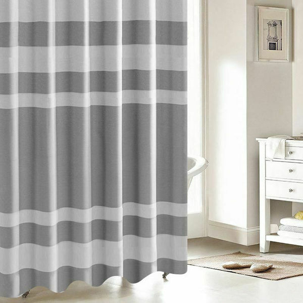 Spa Waffle Shower Curtain Water Repellent and Stain Resistant Machine Washa X6K2