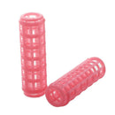12 Pcs Pink Plastic DIY Hair Styling Roller Curlers Clips