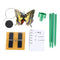 Solar Powered 3pcs Dancing Flying Butterfly with Stick For Garden Yard Plan